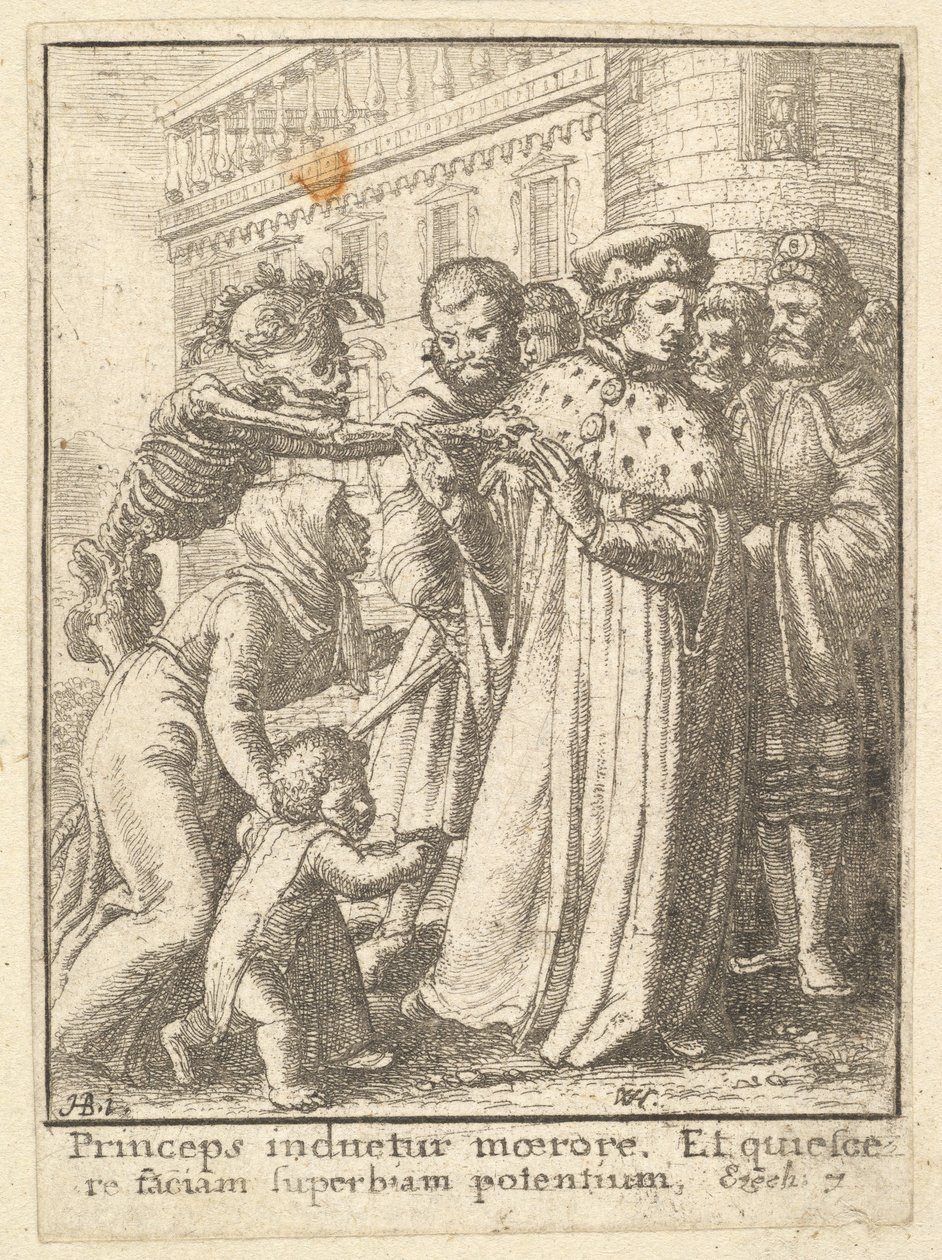 Duke, a haláltáncból, 1651. alkotó: Wenceslaus Hollar