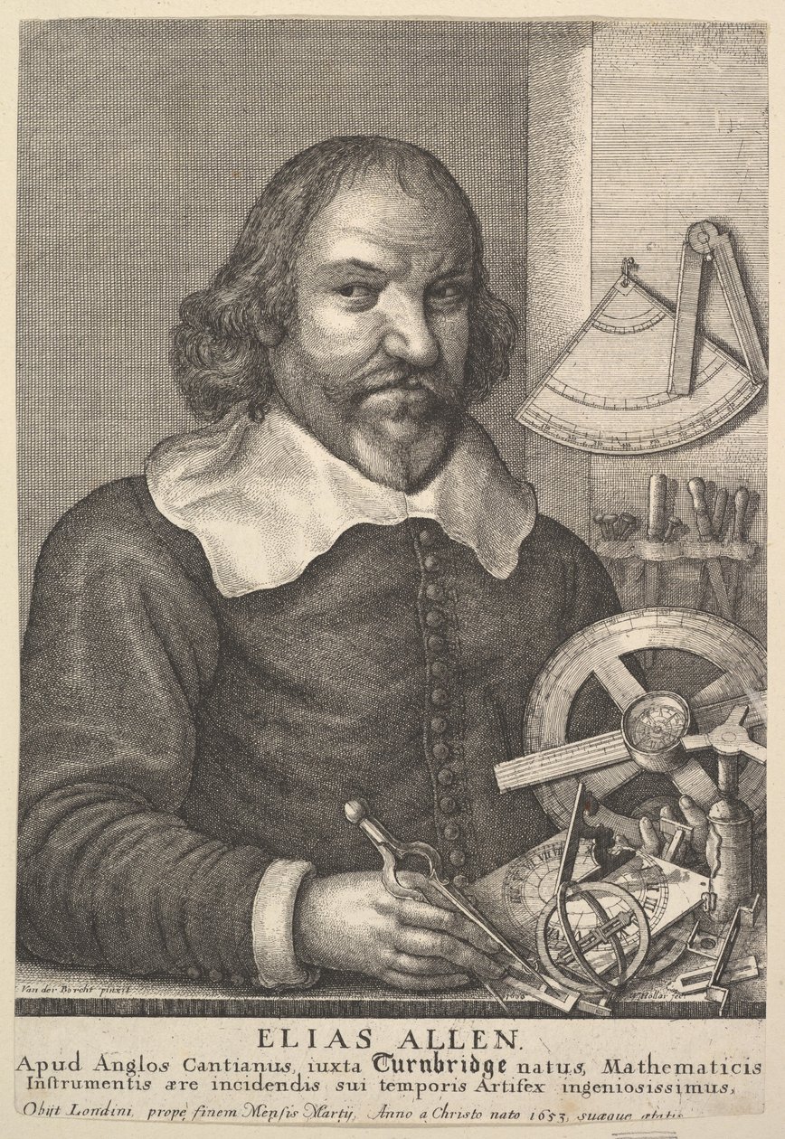 Elijah Allen, 1666. alkotó: Wenceslaus Hollar