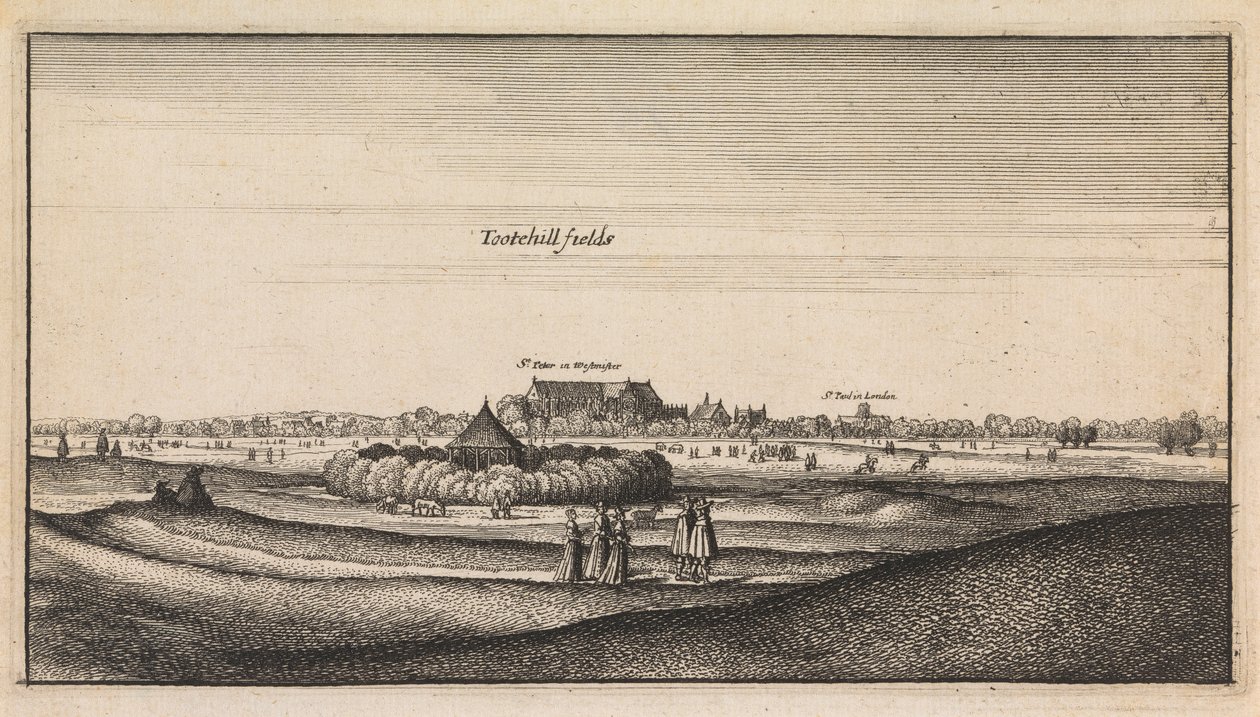 Angol nézetek: Tootehill Fields alkotó: Wenceslaus Hollar