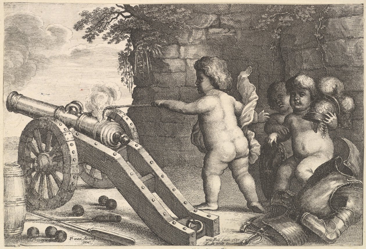 Tűz A négy elem, 1647. alkotó: Wenceslaus Hollar