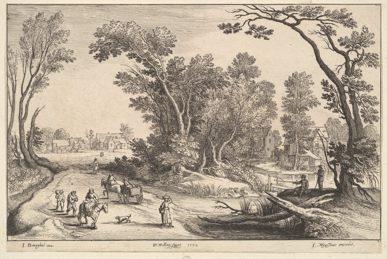 Piacra megy, 1652. alkotó: Wenceslaus Hollar