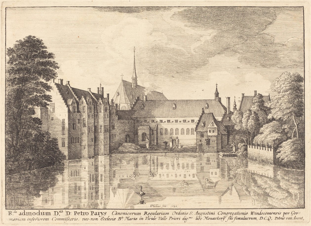 Groenendael apátság alkotó: Wenceslaus Hollar