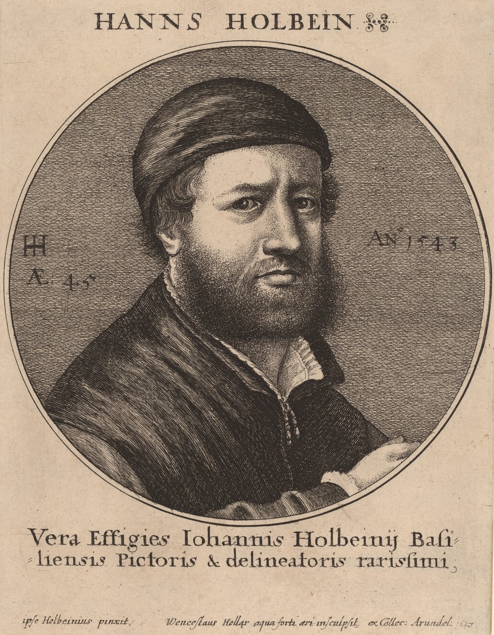 Hans Holbein ifjabb, 1647. alkotó: Wenceslaus Hollar