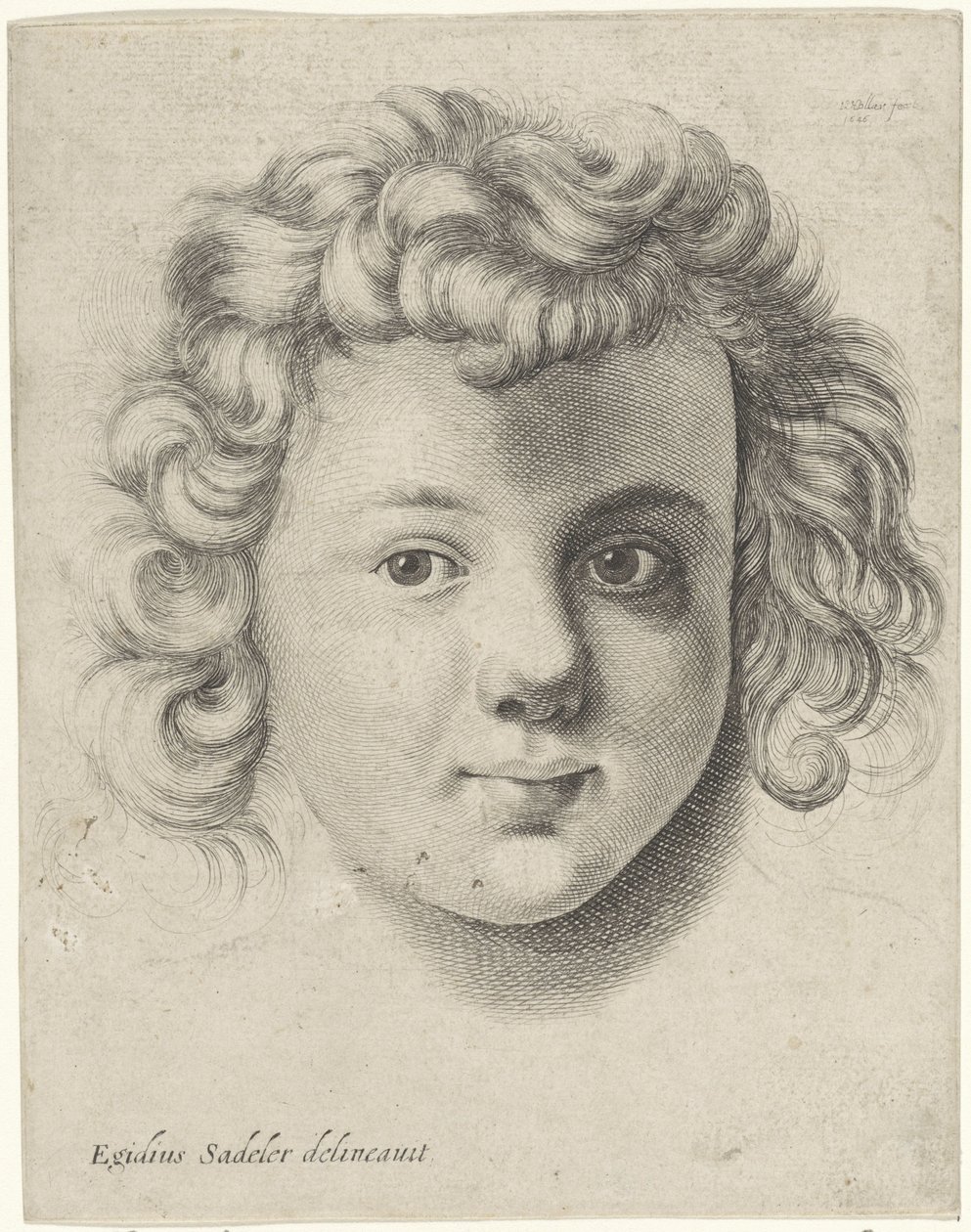 Egy gyerek feje alkotó: Wenceslaus Hollar