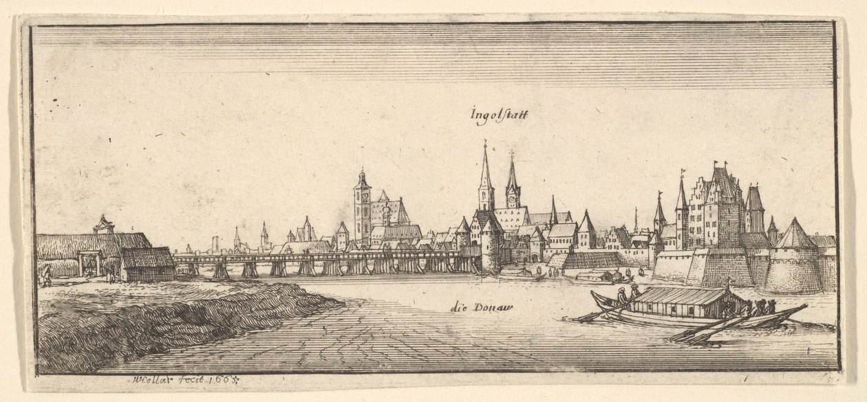 Ingolstadt, 1665. alkotó: Wenceslaus Hollar