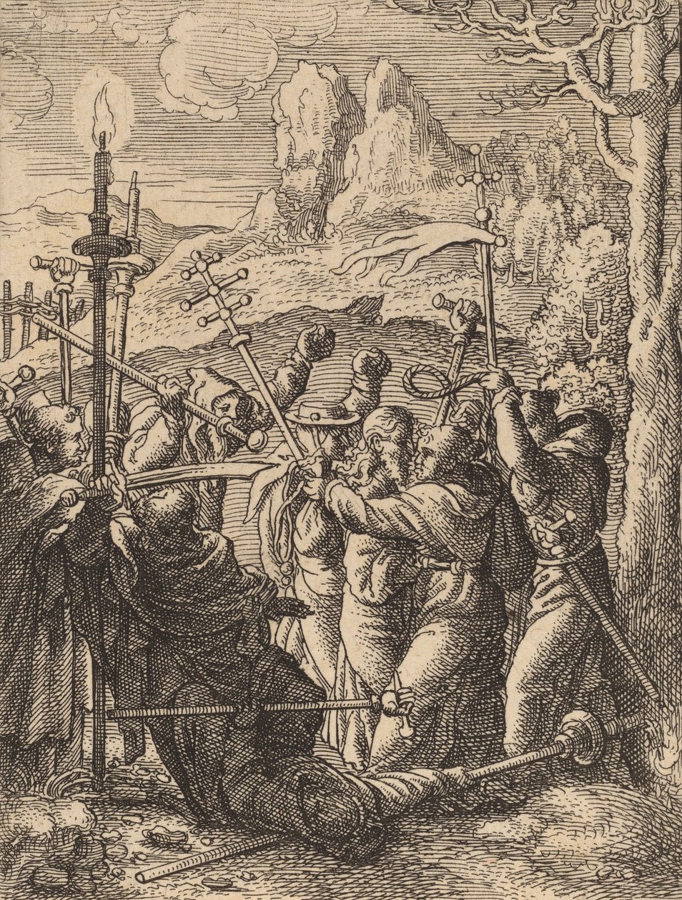 Jézus elvett. alkotó: Wenceslaus Hollar