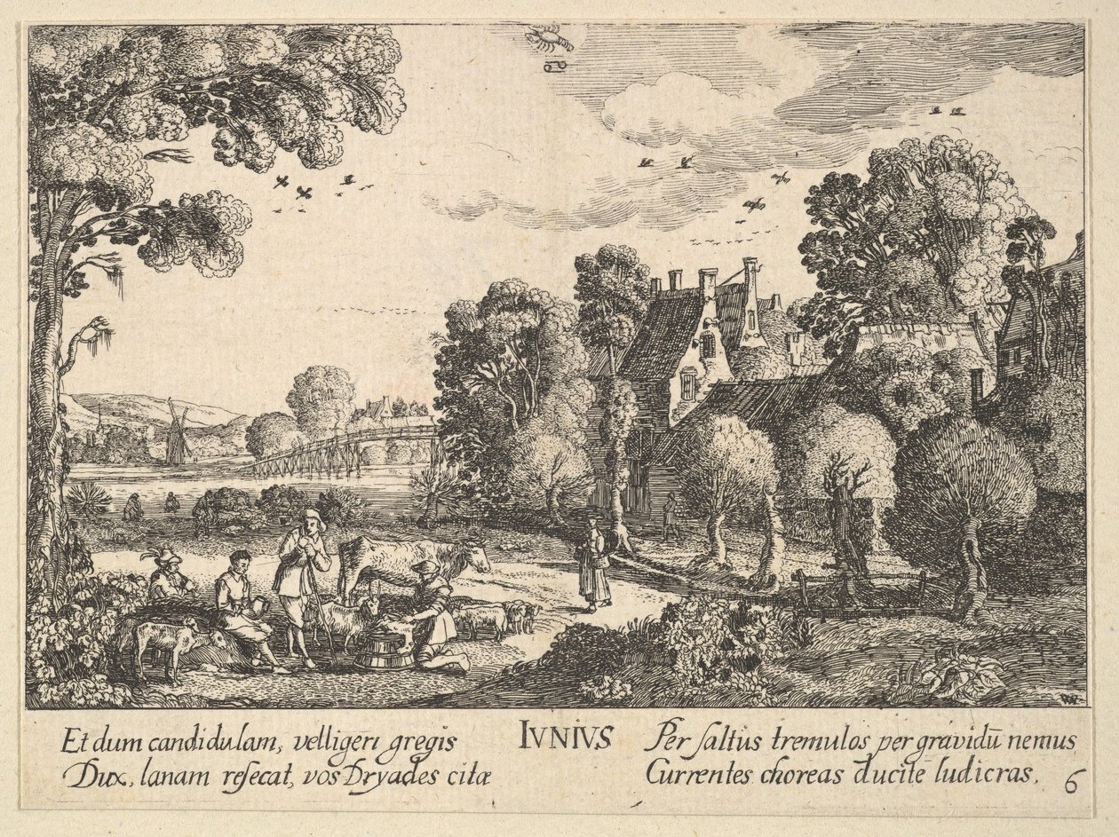 június, 1628-29. alkotó: Wenceslaus Hollar