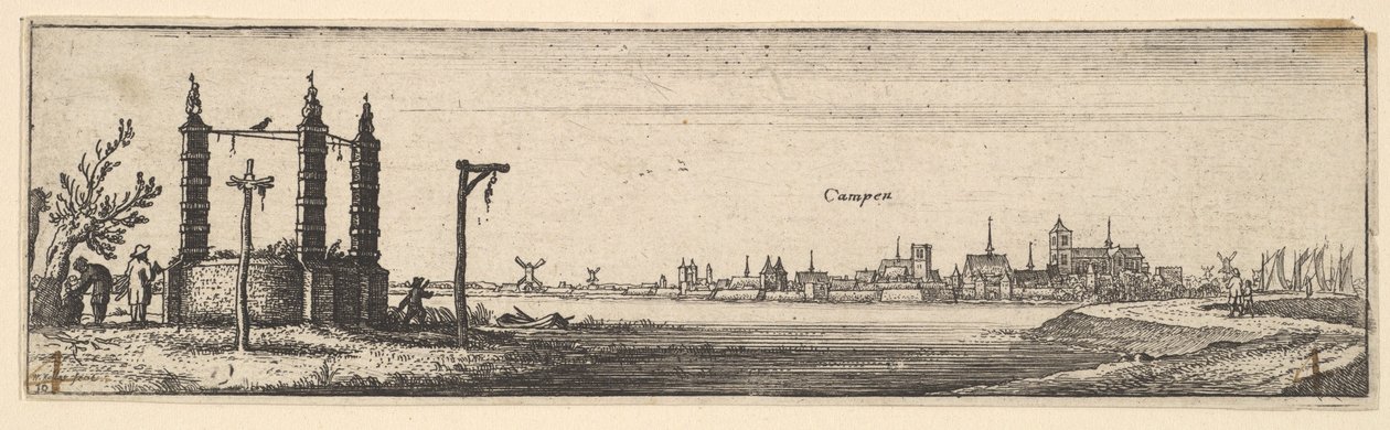 Kampen, 1642-44. alkotó: Wenceslaus Hollar