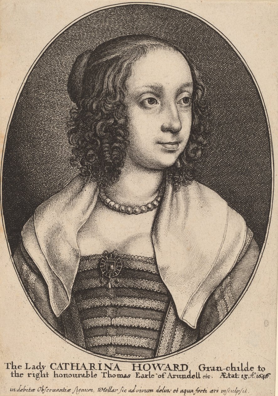 Lady Catherine Howard. alkotó: Wenceslaus Hollar