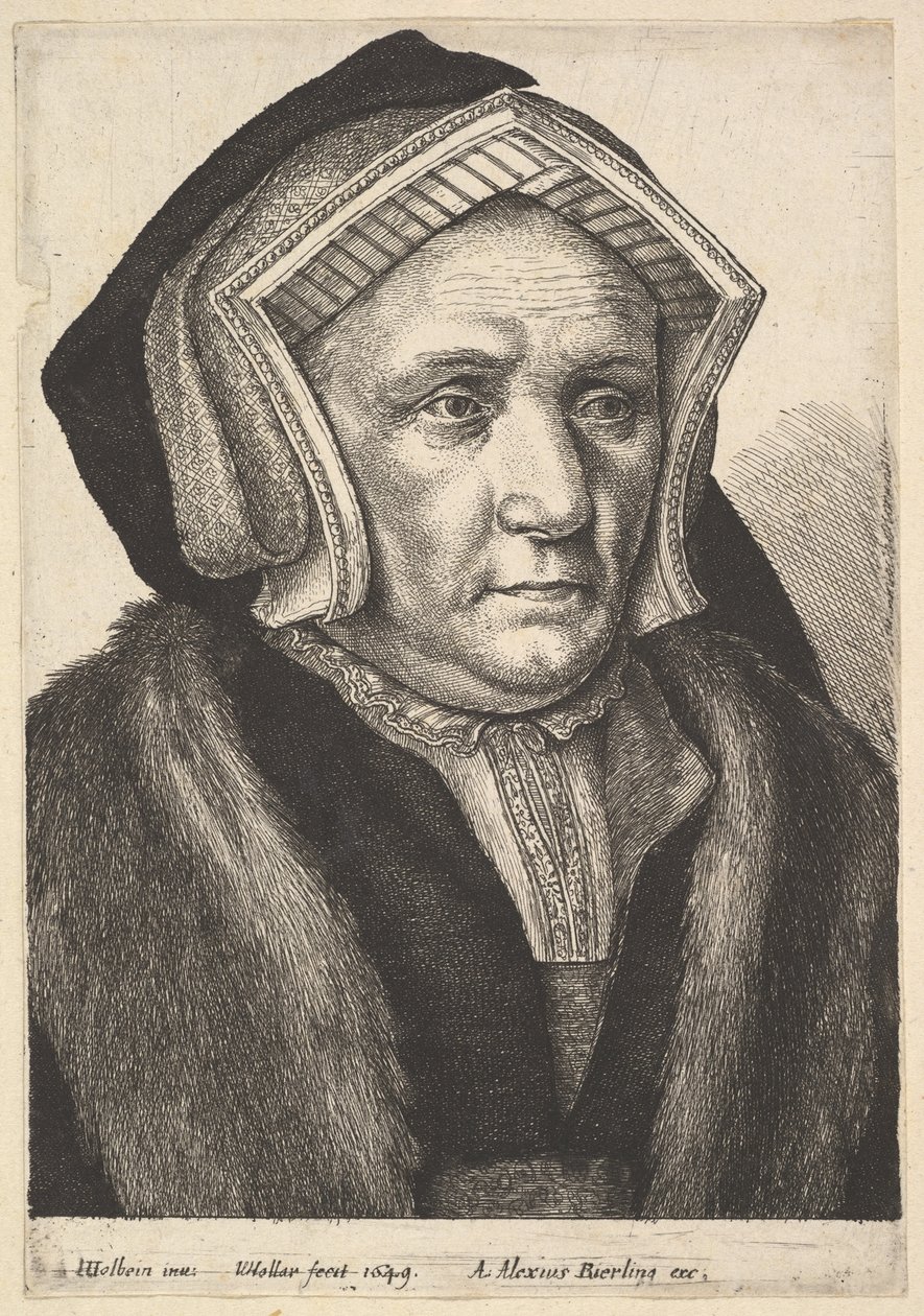 Lady Mary Butts, 1649. alkotó: Wenceslaus Hollar