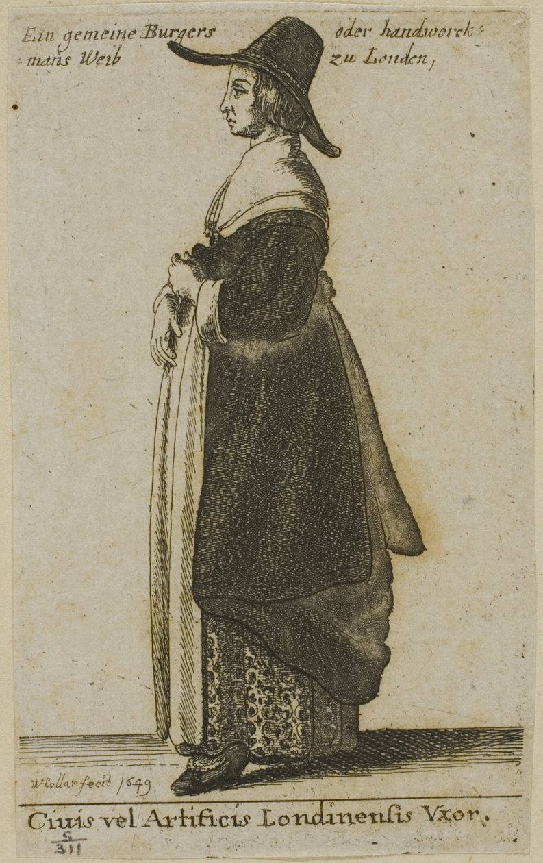 London felesége alkotó: Wenceslaus Hollar