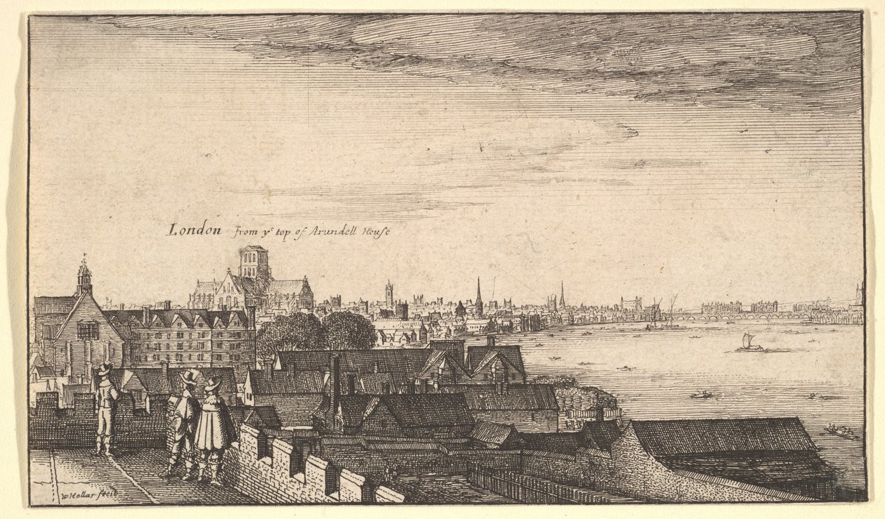 London az Arundel-házból, 1643. alkotó: Wenceslaus Hollar
