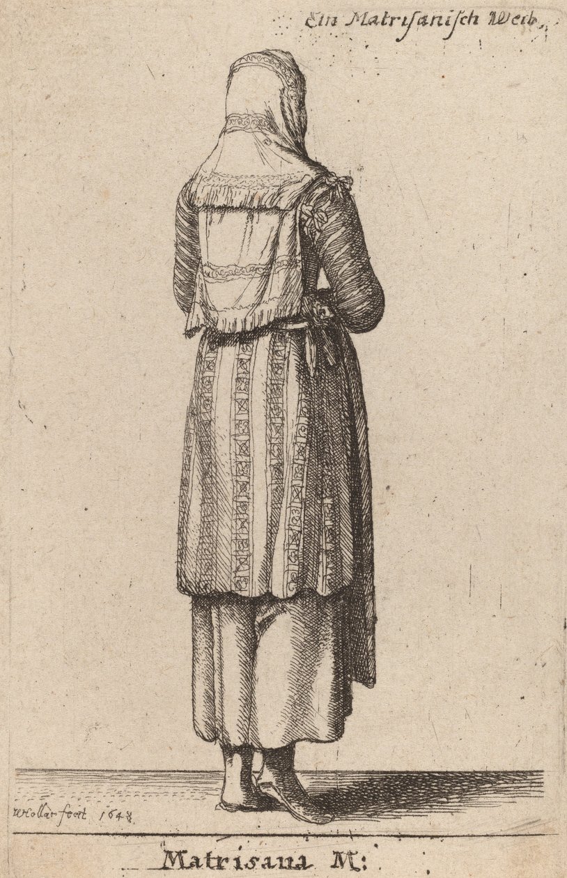Matrisana M., 1648. alkotó: Wenceslaus Hollar
