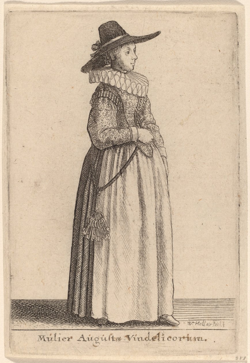 Vindelico Augusta felesége alkotó: Wenceslaus Hollar