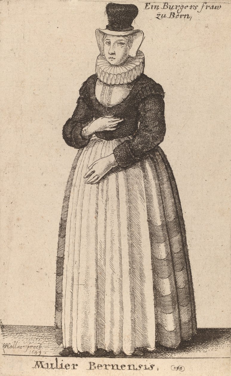 Bernensis asszonya, 1649. alkotó: Wenceslaus Hollar