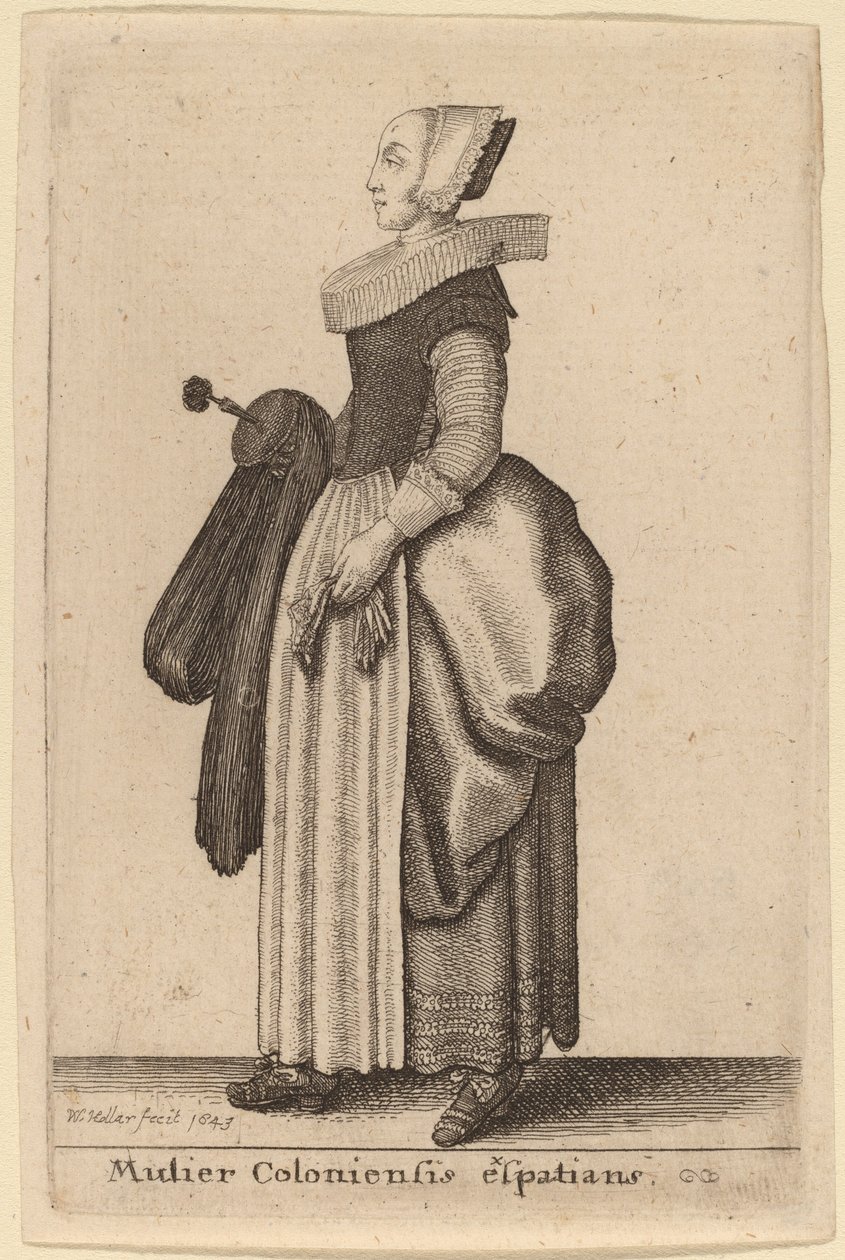 Colony Exspatian Woman alkotó: Wenceslaus Hollar