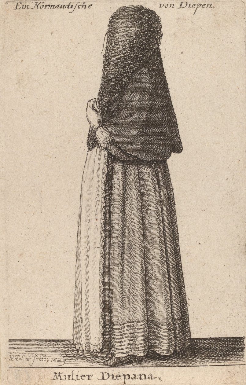 Diepana nő, 1649 alkotó: Wenceslaus Hollar