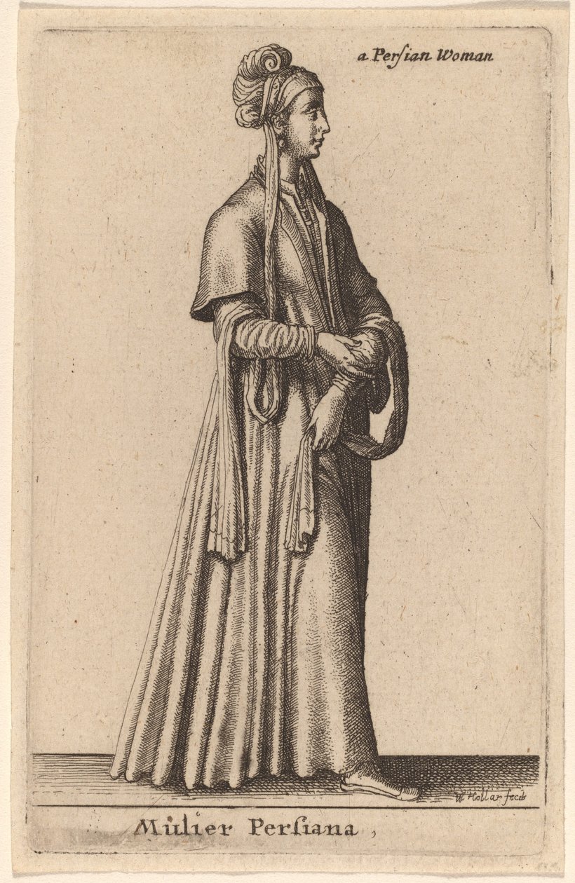 Perzsa nő alkotó: Wenceslaus Hollar