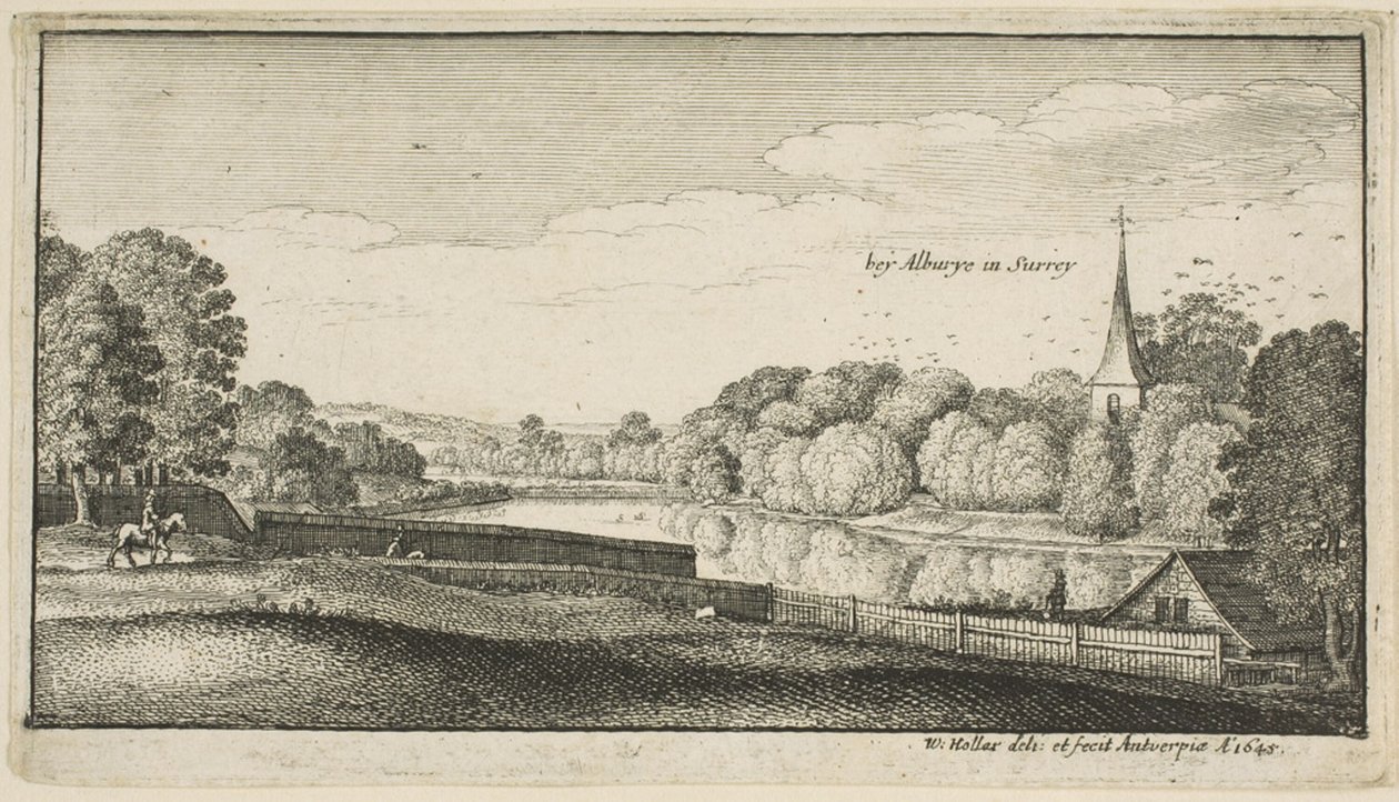Albury közelében alkotó: Wenceslaus Hollar