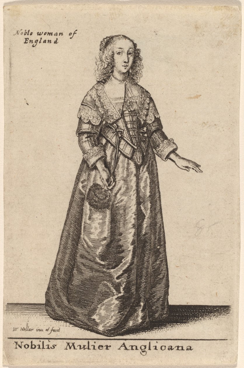 Nemes angol nő alkotó: Wenceslaus Hollar