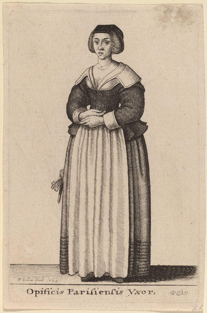 Egy párizsi munkás felesége alkotó: Wenceslaus Hollar