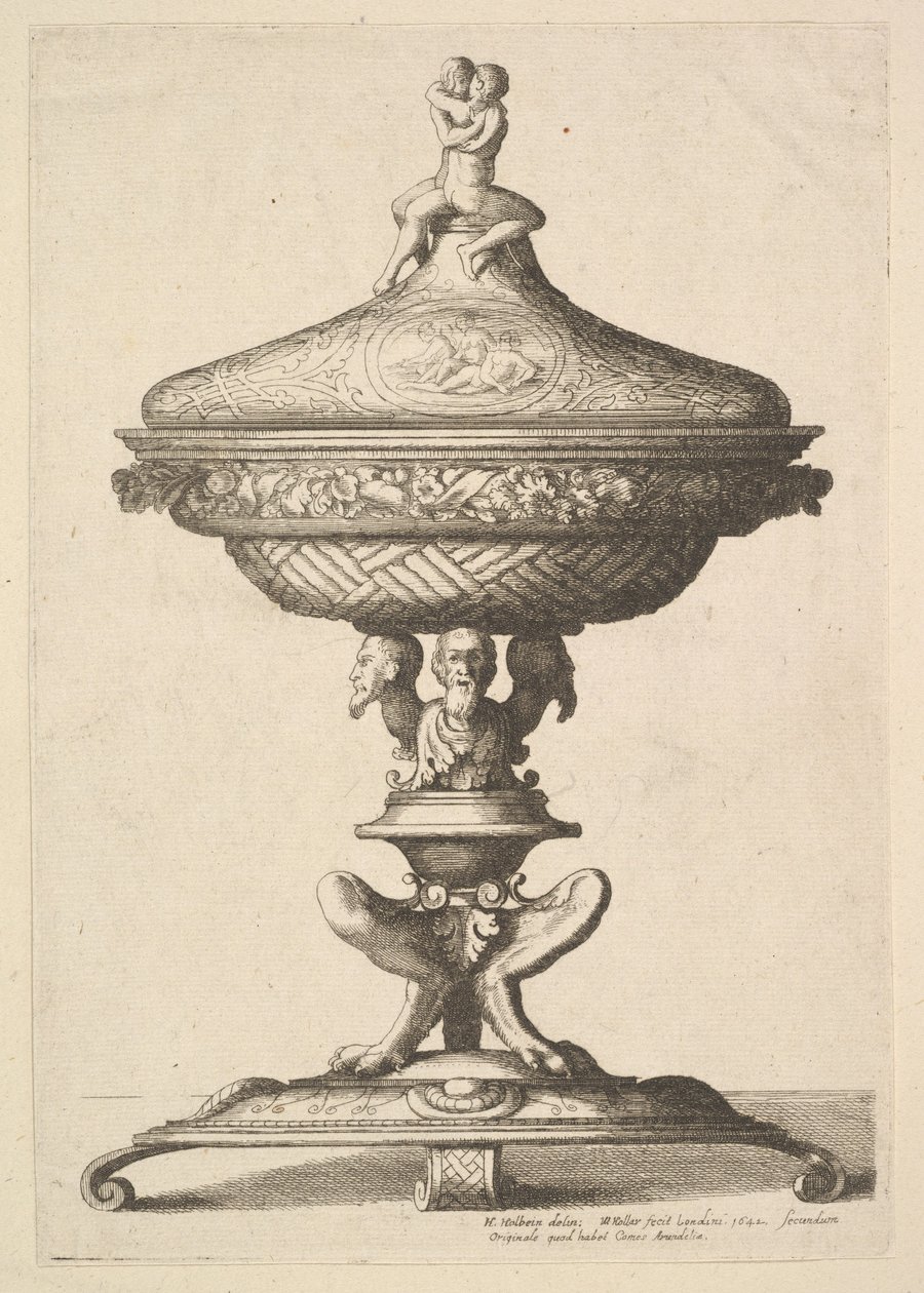 Díszes serleg, 1642. alkotó: Wenceslaus Hollar
