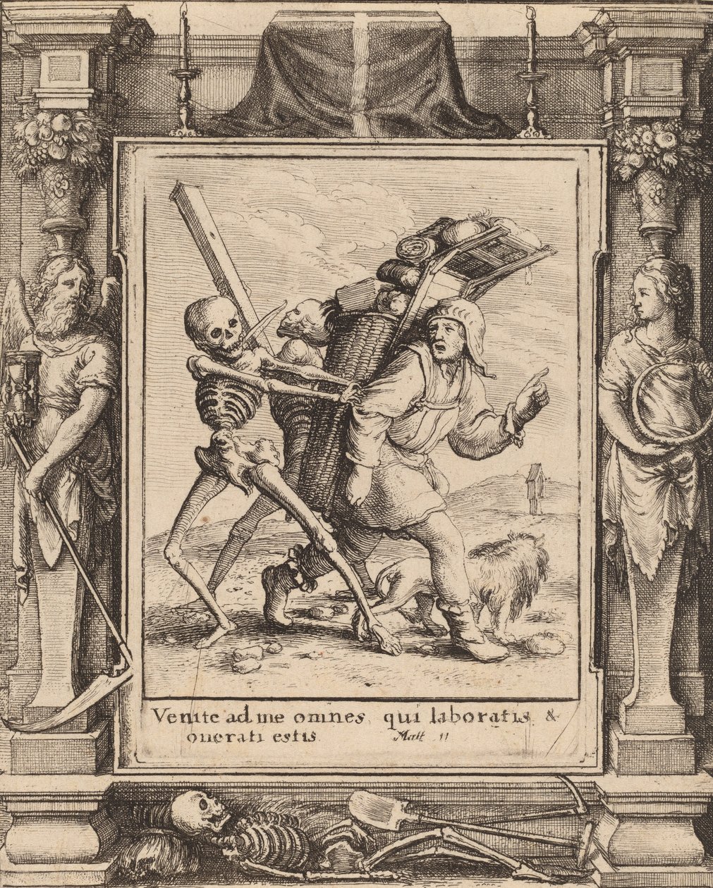 Peddler, 1651. alkotó: Wenceslaus Hollar