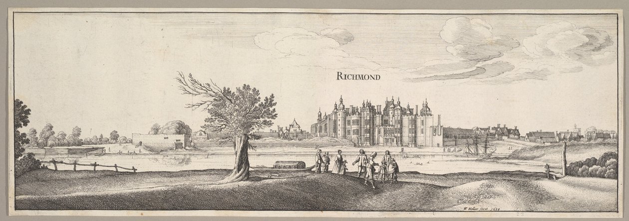 Richmond-palota, 1638. alkotó: Wenceslaus Hollar