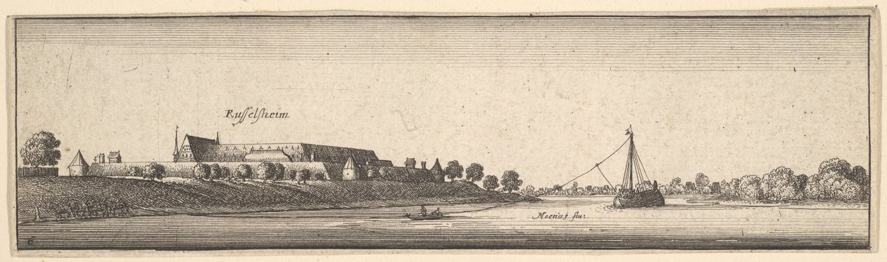 Rüsselsheim, 1642-44. alkotó: Wenceslaus Hollar