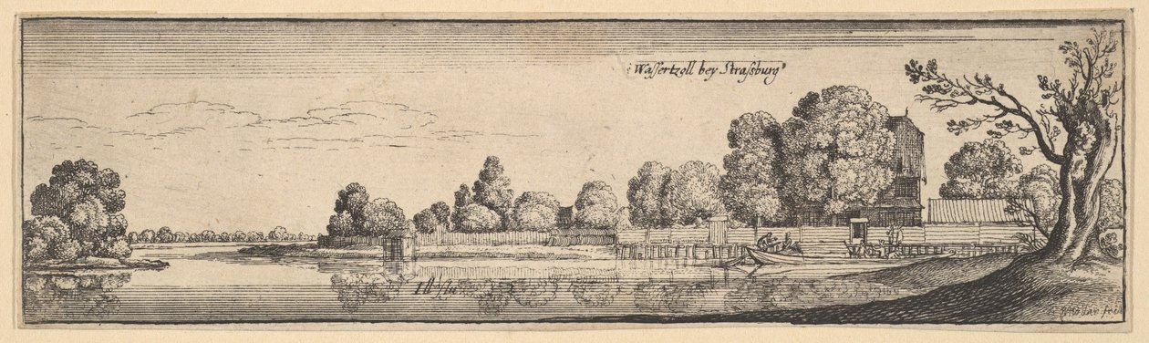 Strasbourg: The Toll House, 1625-77. alkotó: Wenceslaus Hollar