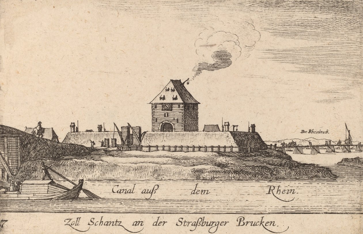 Strasbourg: The Toll House, 1635. alkotó: Wenceslaus Hollar