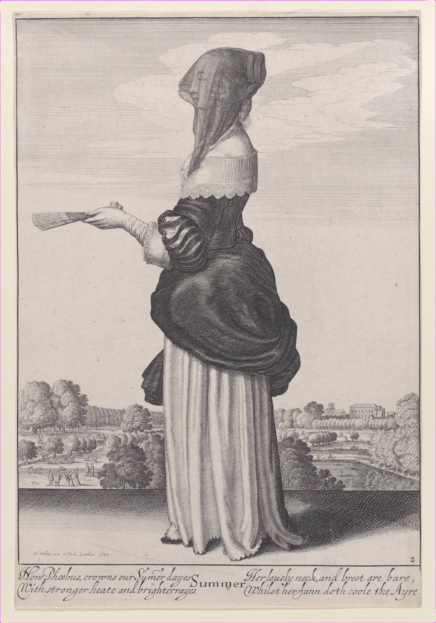 Nyár, az Évszakokból, 1643-44., 1643-44. alkotó: Wenceslaus Hollar