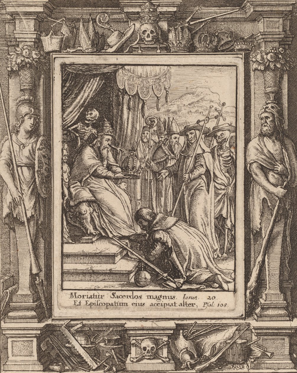 A pápa, 1651. alkotó: Wenceslaus Hollar