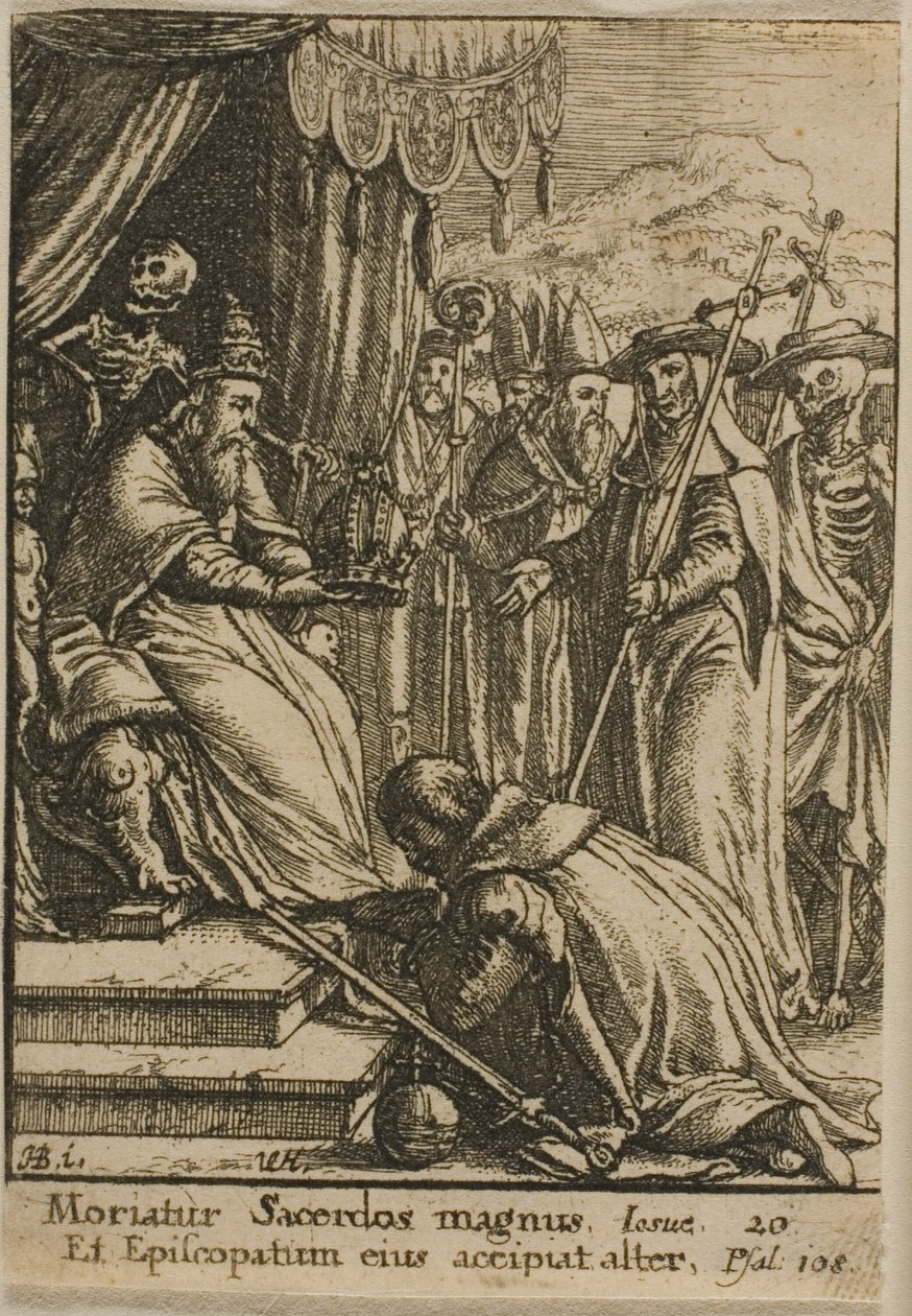 A pápa és a halál alkotó: Wenceslaus Hollar