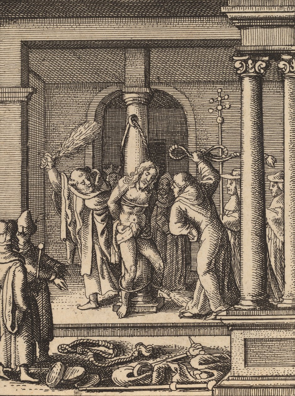 A korbácsolás. alkotó: Wenceslaus Hollar
