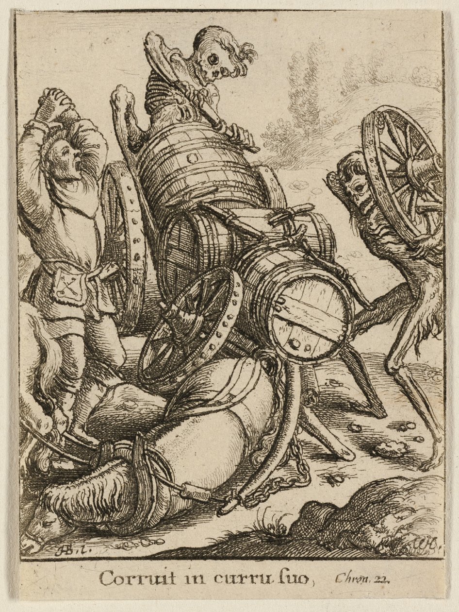 A kocsis és a halál alkotó: Wenceslaus Hollar