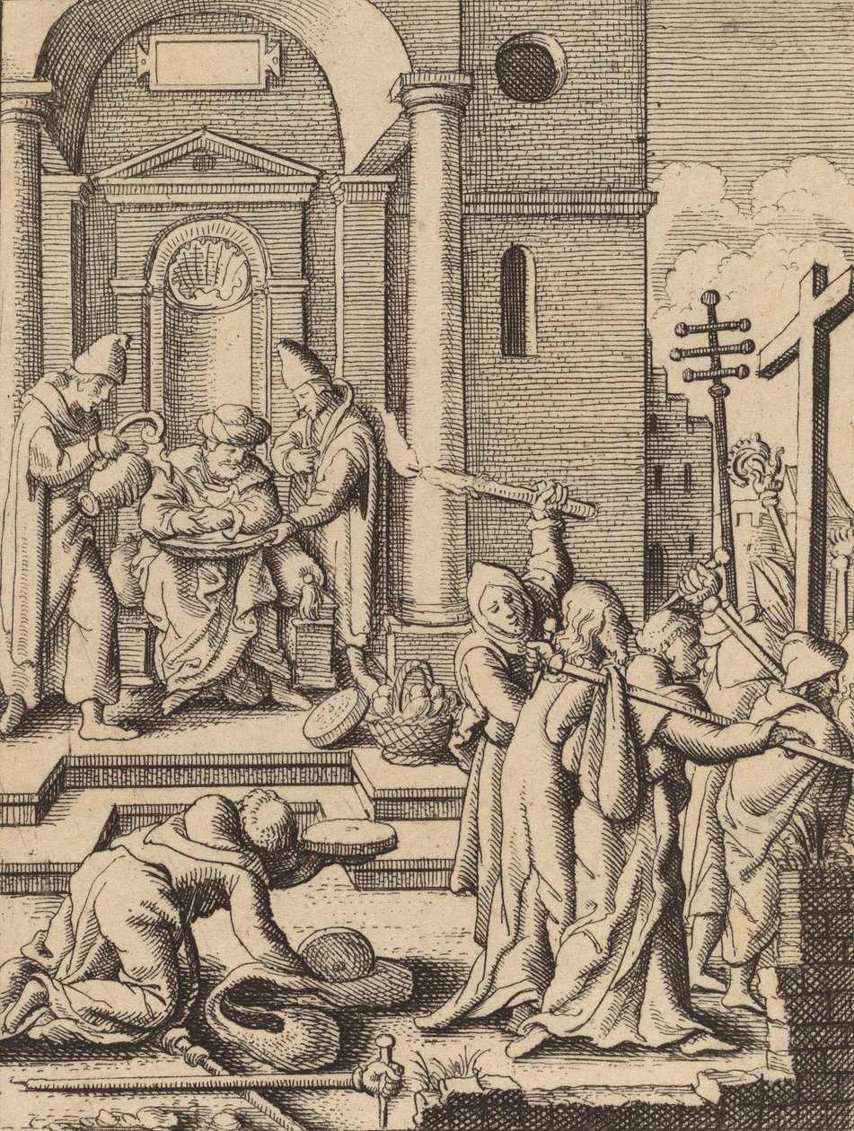 A Kézmosás. alkotó: Wenceslaus Hollar