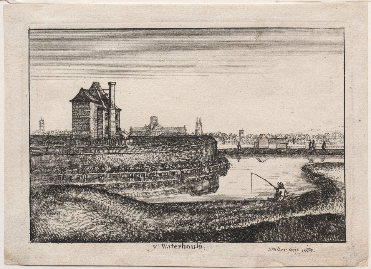 The Waterhouse, 1665. alkotó: Wenceslaus Hollar