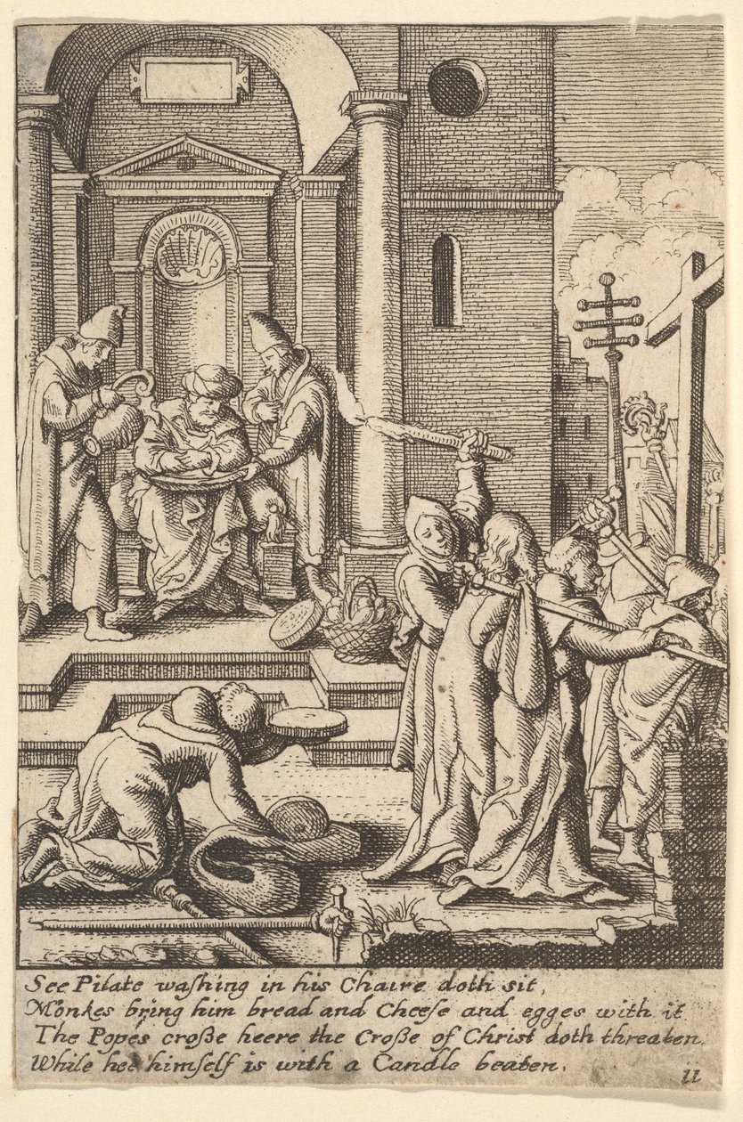 A kézmosás, 1625-77 alkotó: Wenceslaus Hollar