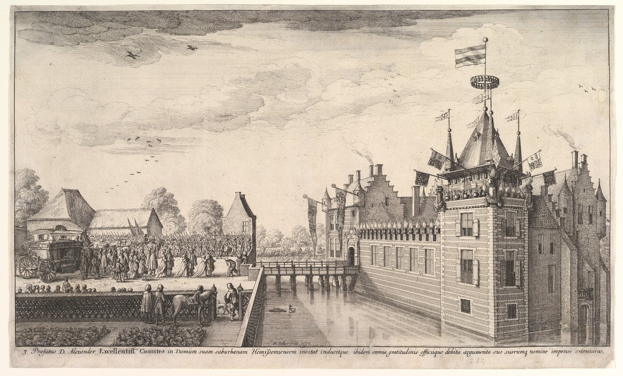 Látogatás A. Roelantsnál, 1650. alkotó: Wenceslaus Hollar