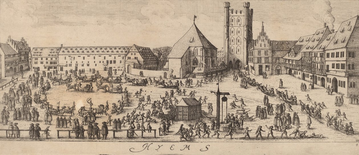 Tél: The Parade Ground, c. 16281629. alkotó: Wenceslaus Hollar
