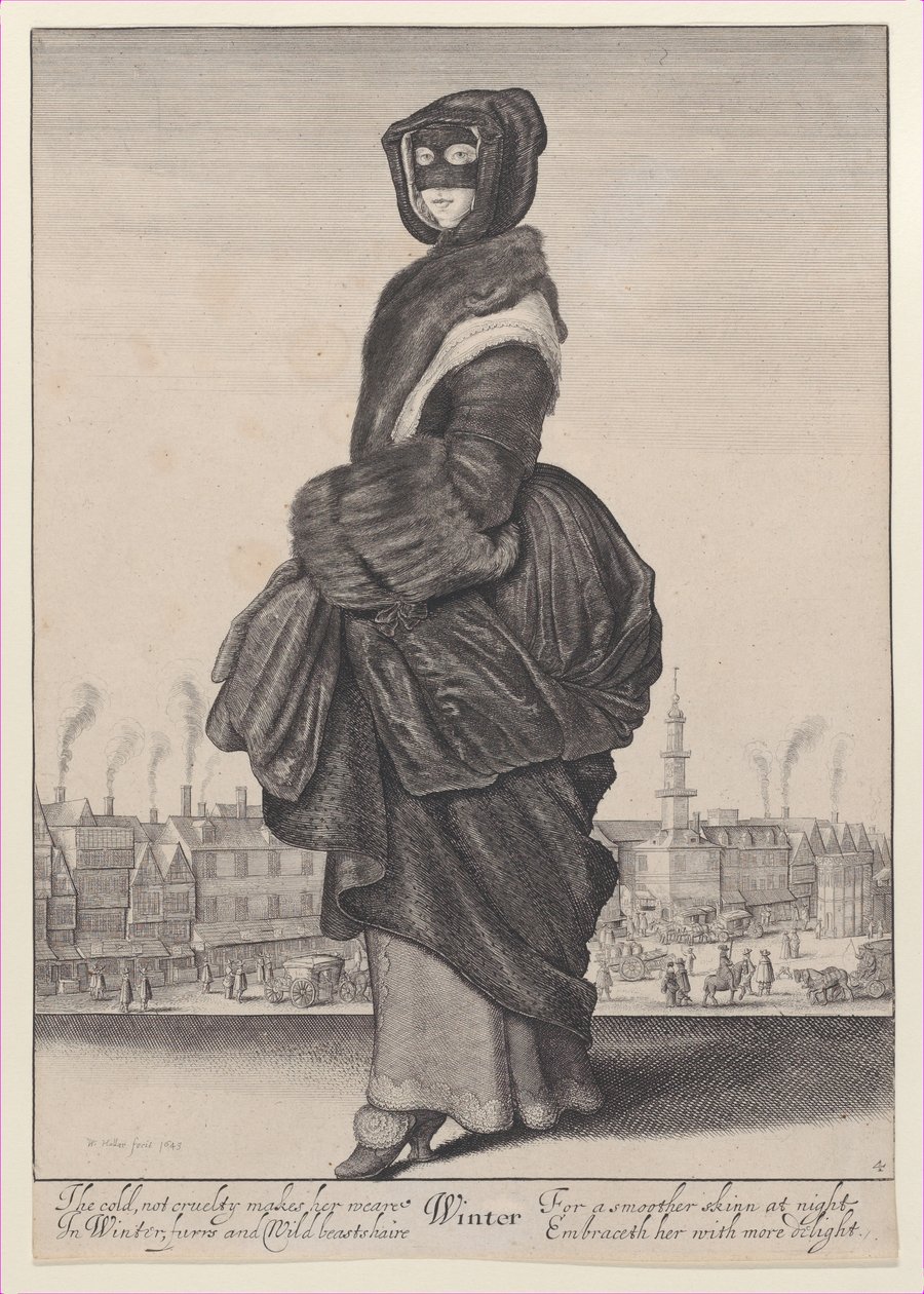 Tél, az Évszakokból, 1643-44., 1643-44. alkotó: Wenceslaus Hollar