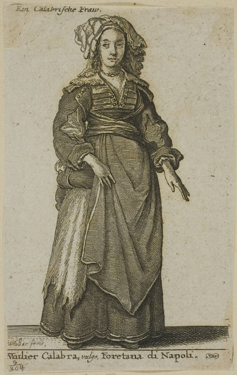 Calabria nő alkotó: Wenceslaus Hollar