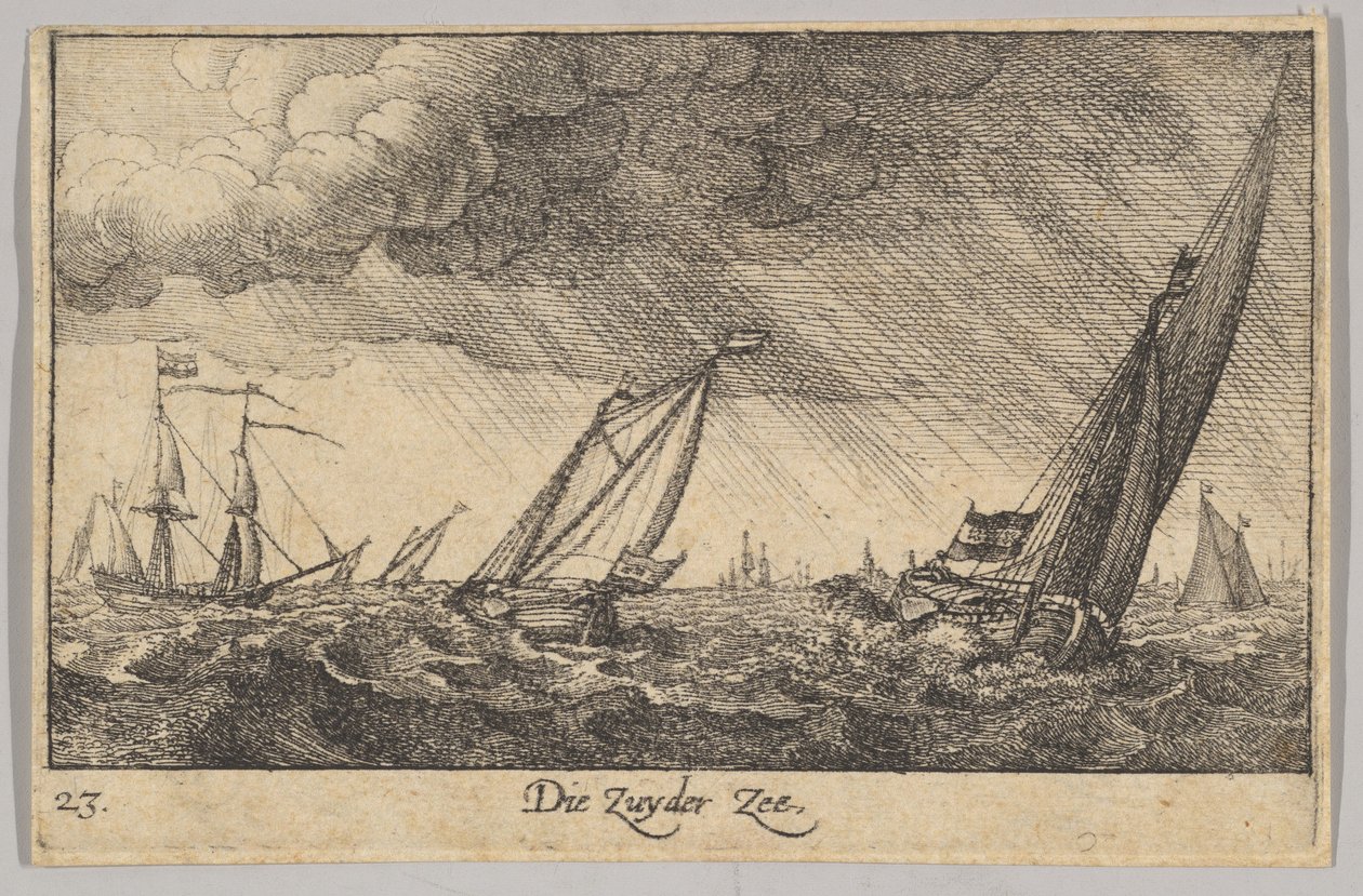 Zuyder Zee, 1635. alkotó: Wenceslaus Hollar