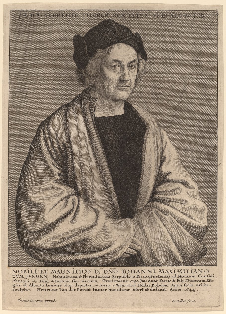 Albrecht Durer apja alkotó: Wenceslaus Hollar after Albrecht Dürer