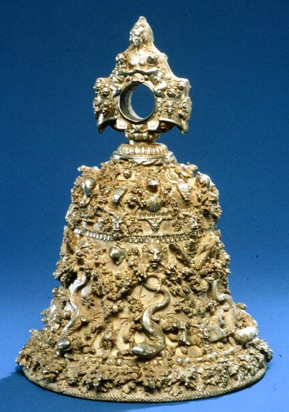 Kézi csengő, 1555 körül (arany és ezüst) alkotó: Wenzel I Jamnitzer
