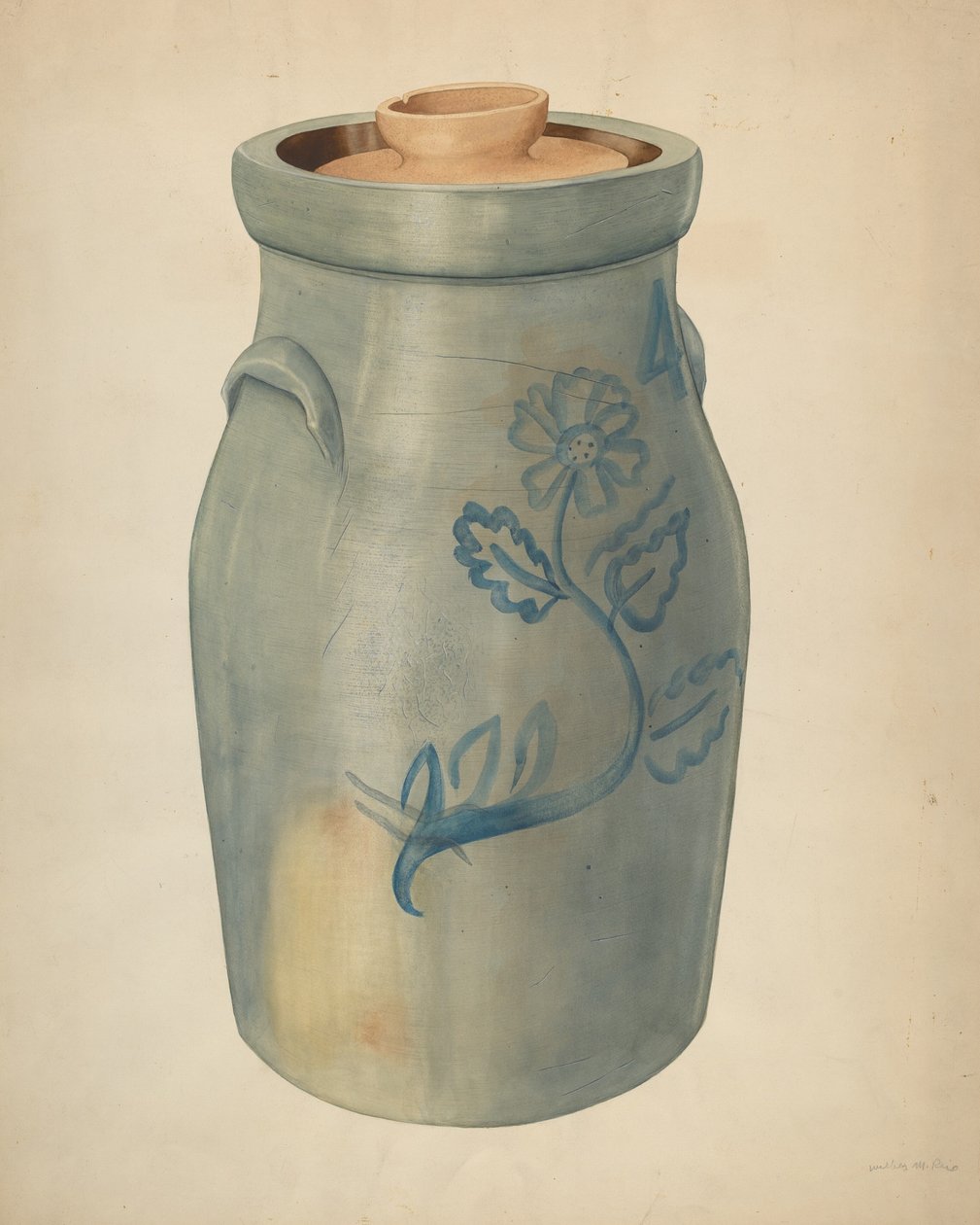 Fajanszos vajcsomó, c. 1938. alkotó: Wilbur M Rice