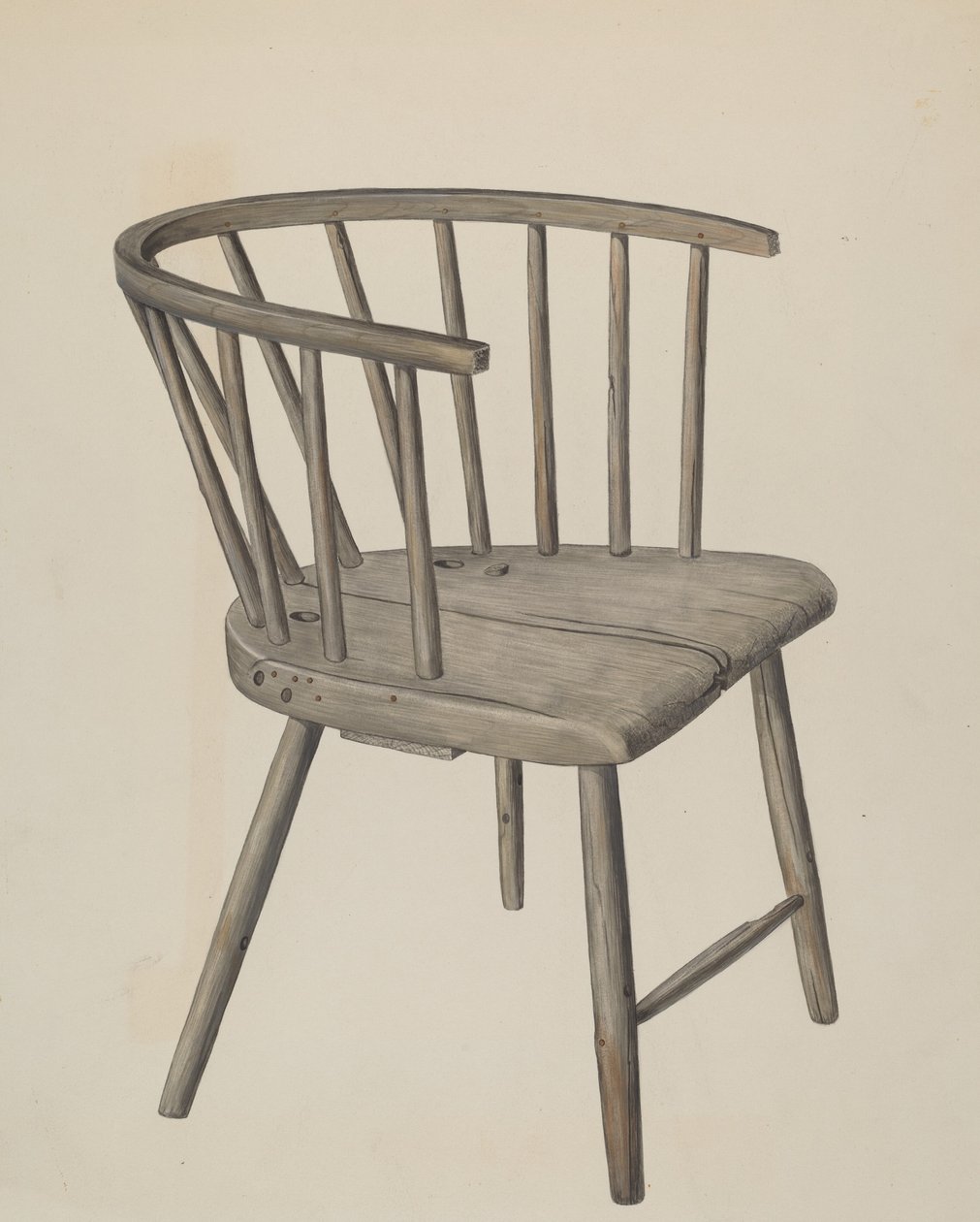 Kézzel készített karosszék, c. 1937. alkotó: Wilbur M Rice