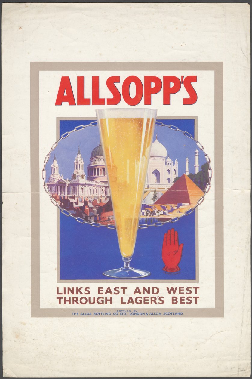 Allsopp Lager, 1920-as évek alkotó: Wilfred Fryer