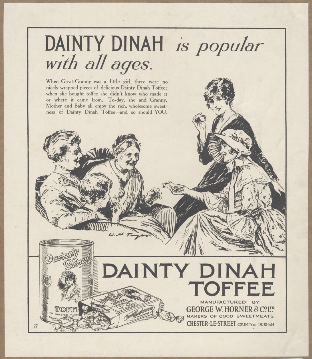 Finom Dinah Toffee, 1920 körül alkotó: Wilfred Fryer